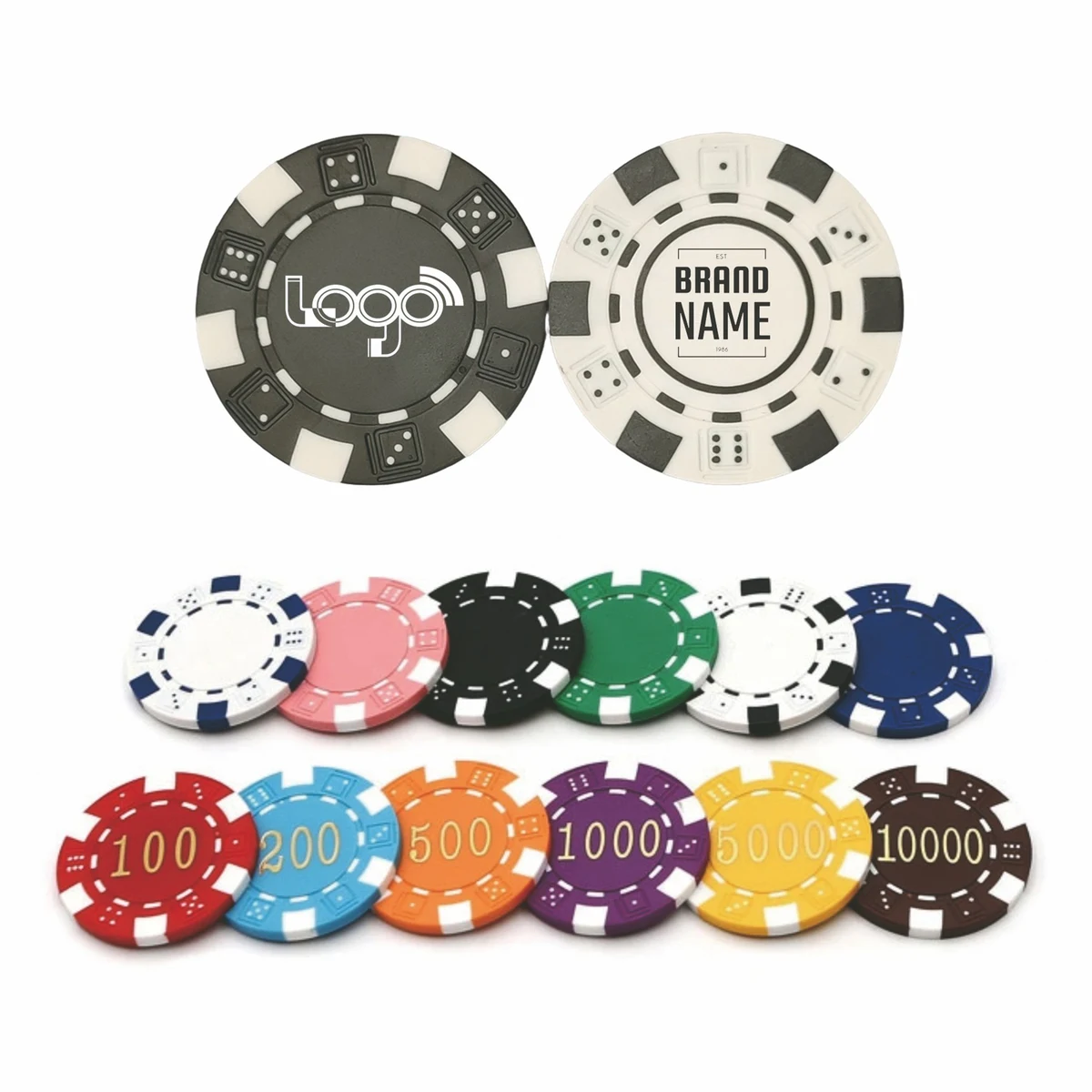 Dice Style ABS Poker Chip 1