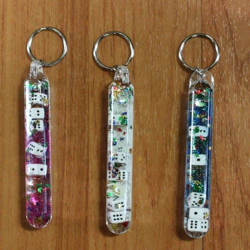 KEY CHAIN LIQUID DICE WAND 1