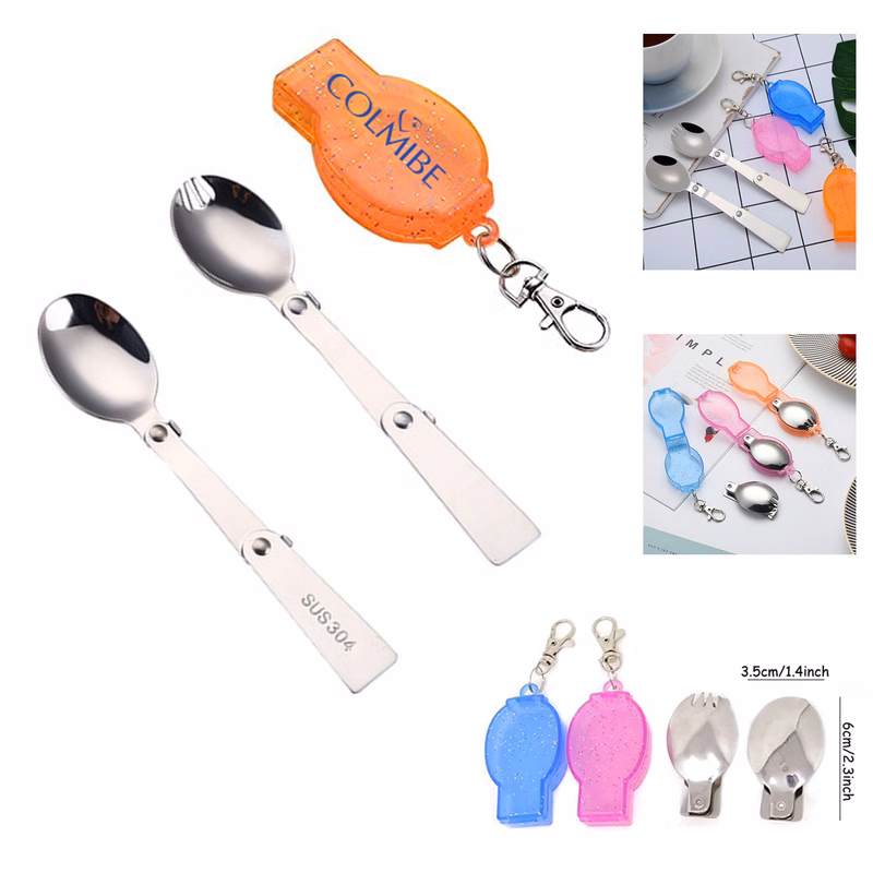 Portable Folding Stainless Steel Spoon