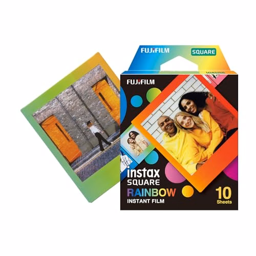 FUJIFILM Instax Square Rainbow Film - 10 Exposures