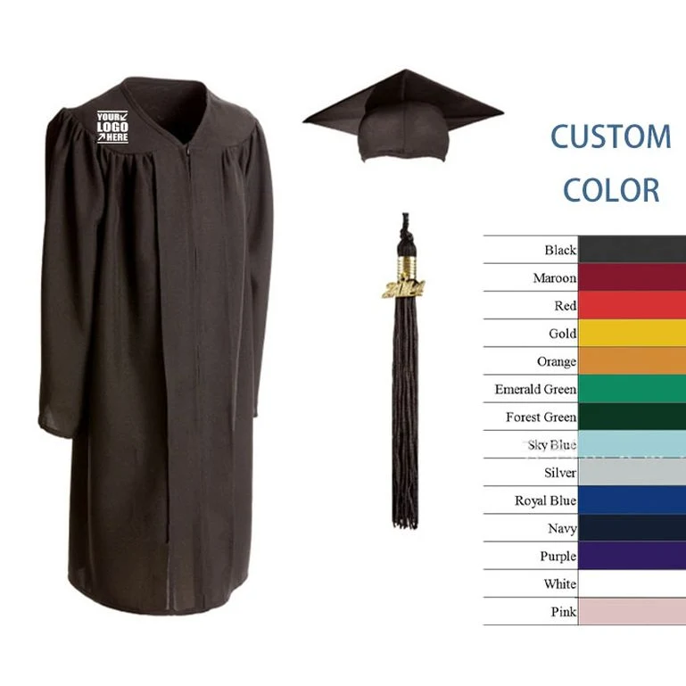 Graduation Gown Cap Tassel Set for High School and Bachelor 1