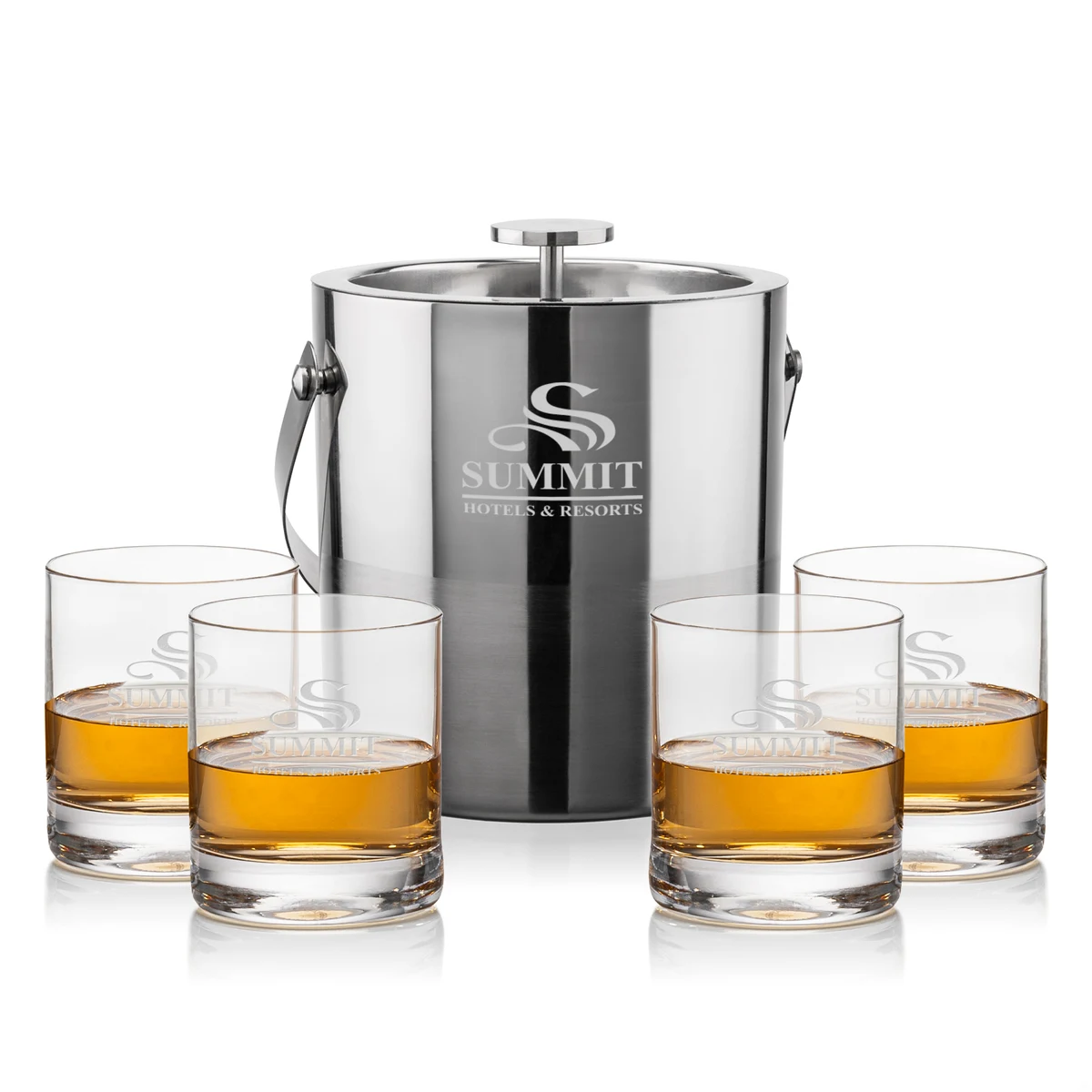 Catania Ice Bucket & Dresden On-the-Rocks Set 1