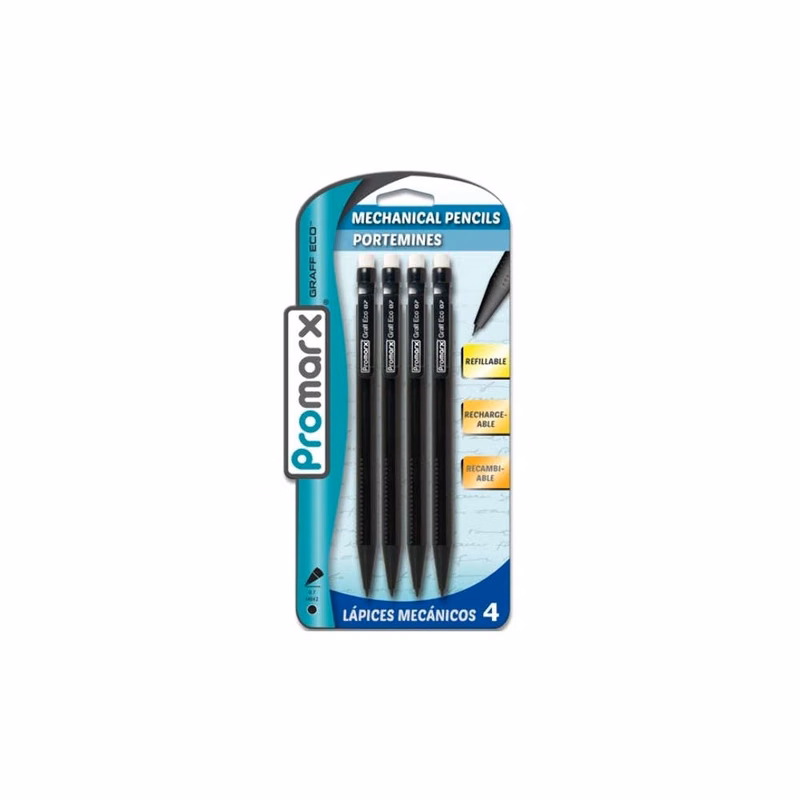 Mechanical Pencils - 0.7 mm 4 Pack
