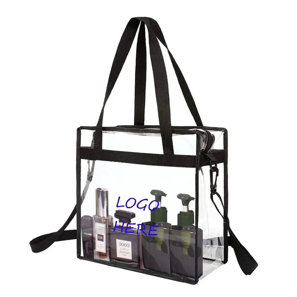PVC Clear Tote Bag With Removable Strap 1
