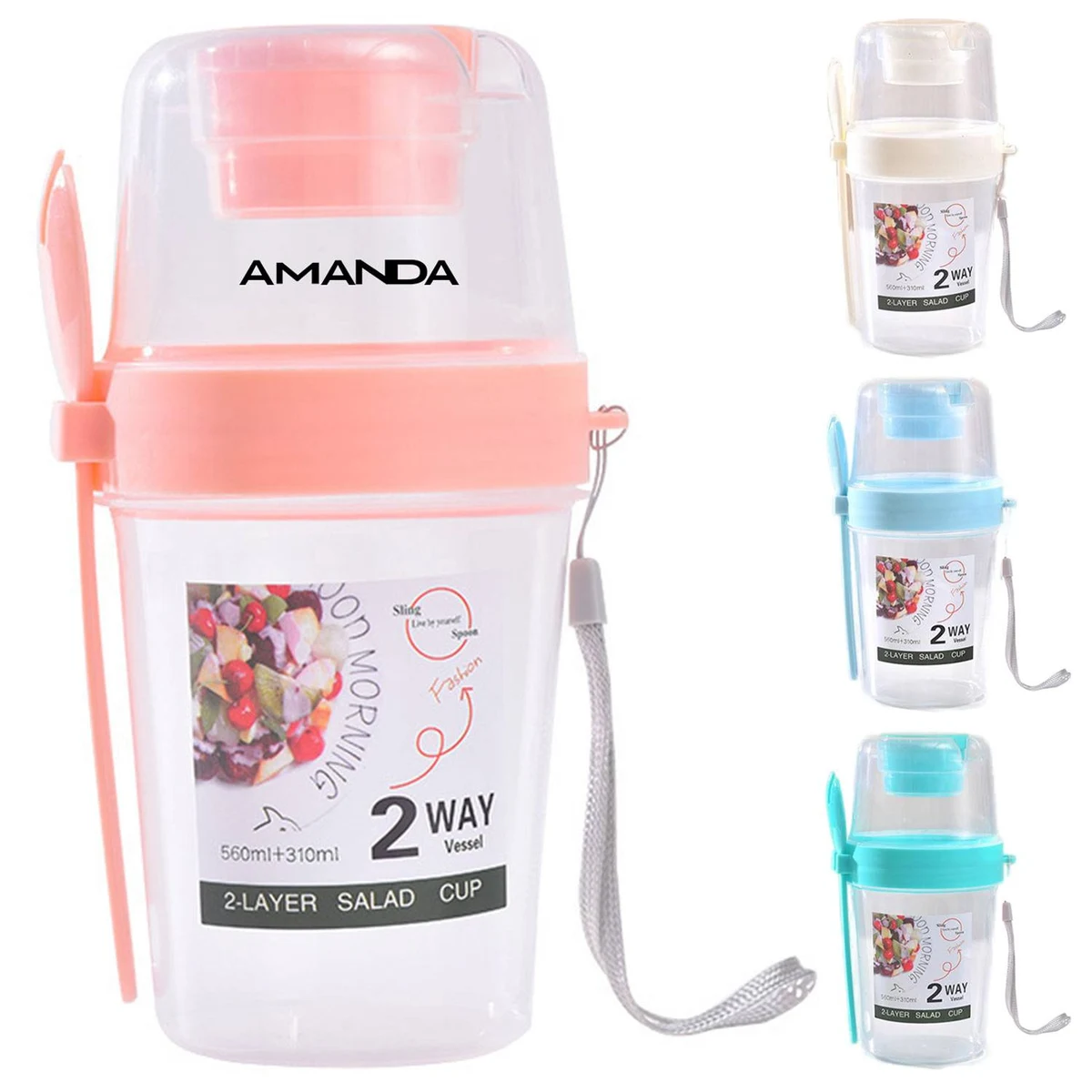 27oz Salad Cup Container Set 1