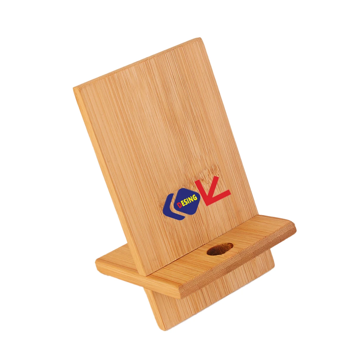 Custom Folding Bamboo Wood Phone Stand 1