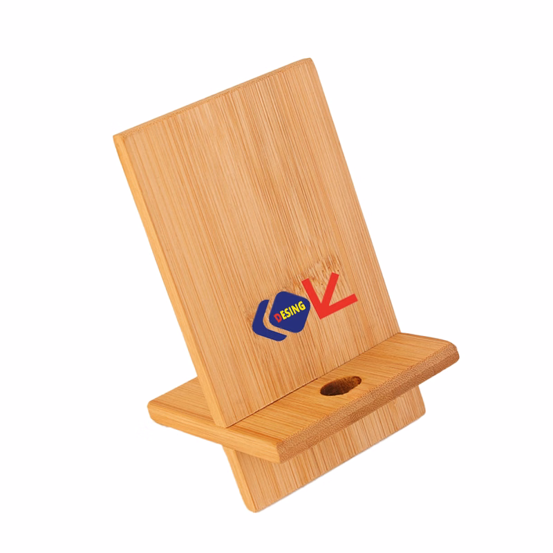 Custom Folding Bamboo Wood Phone Stand