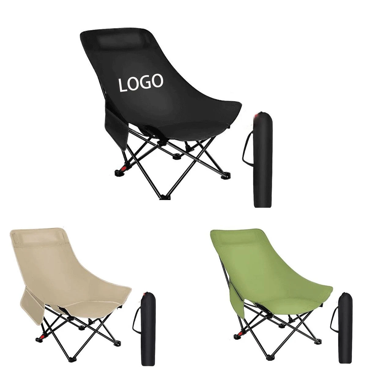 Folding Portable Chair Adjustable Backrest 1