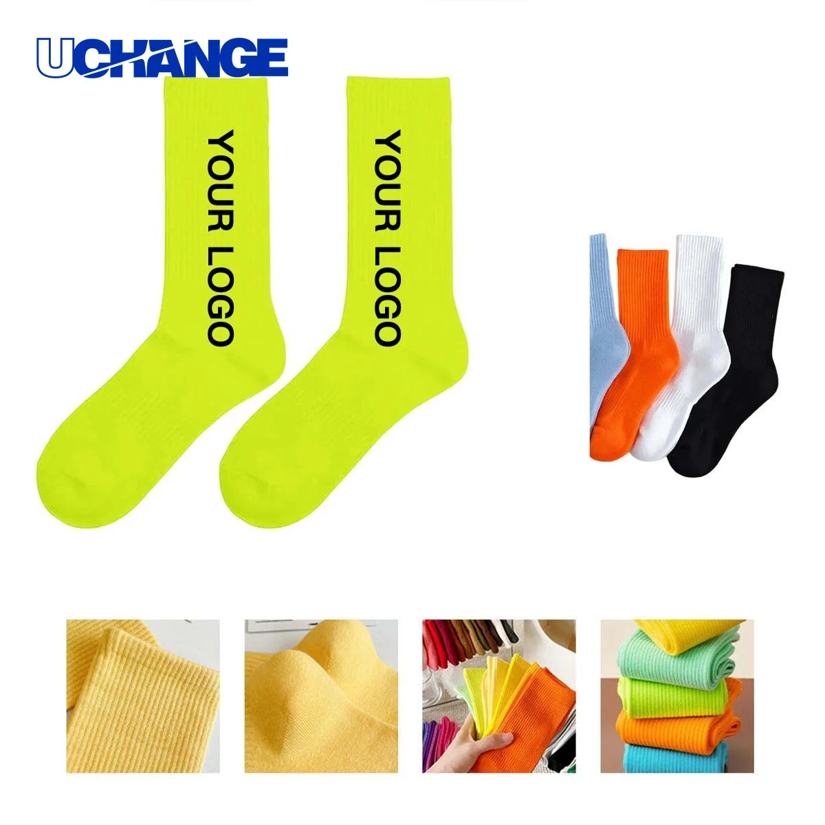 Cotton Long Socks with Jacquard Pattern for Daily Wear 1