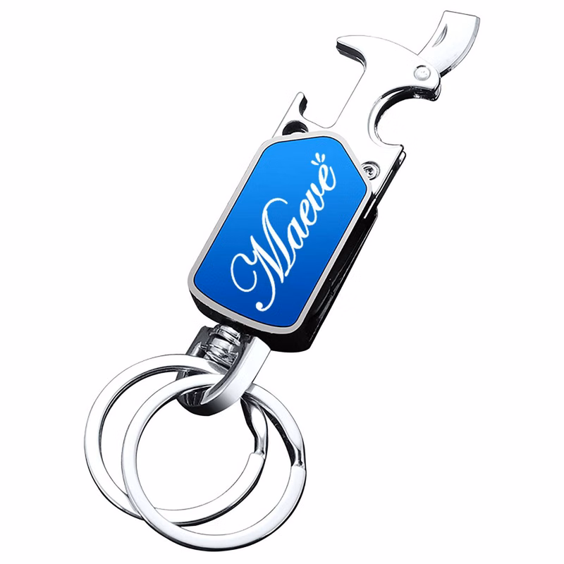 Universal 360° Rotatable Key Fob Holder Bottle Opener