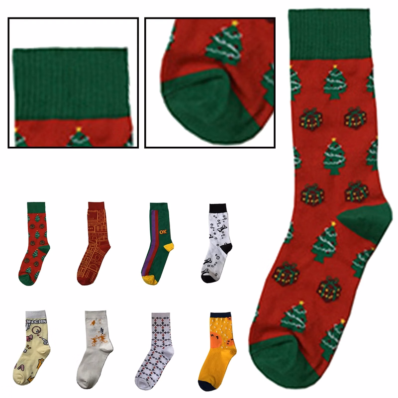 Full Color Jacquard Woven Sports Socks