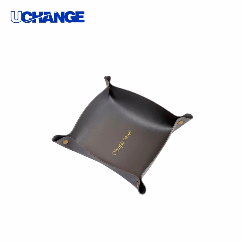 Leather Storage Tray Organizer