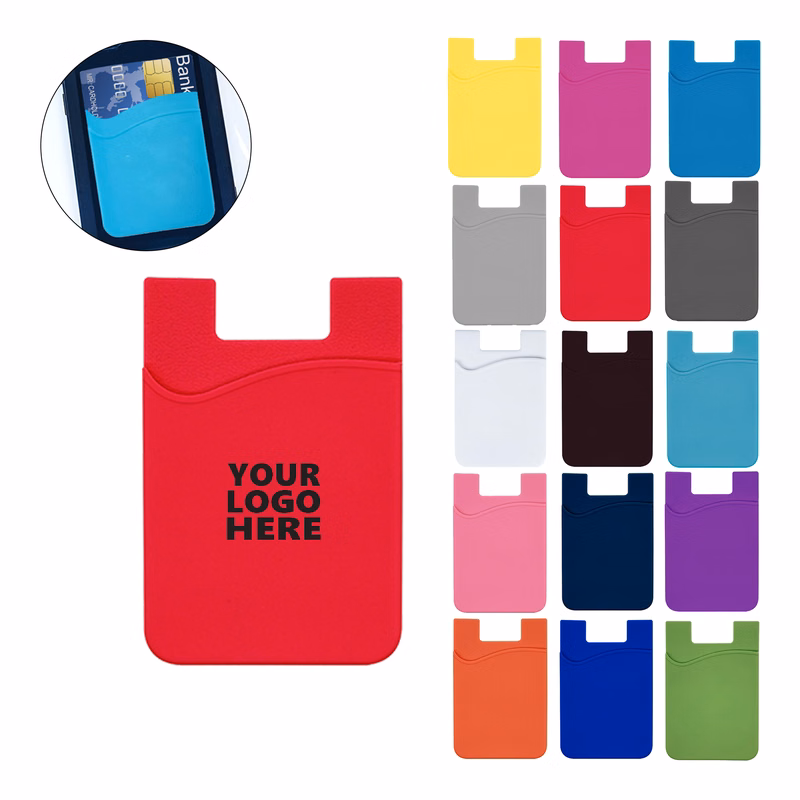 Portable Silicone Phone Card Sleeve