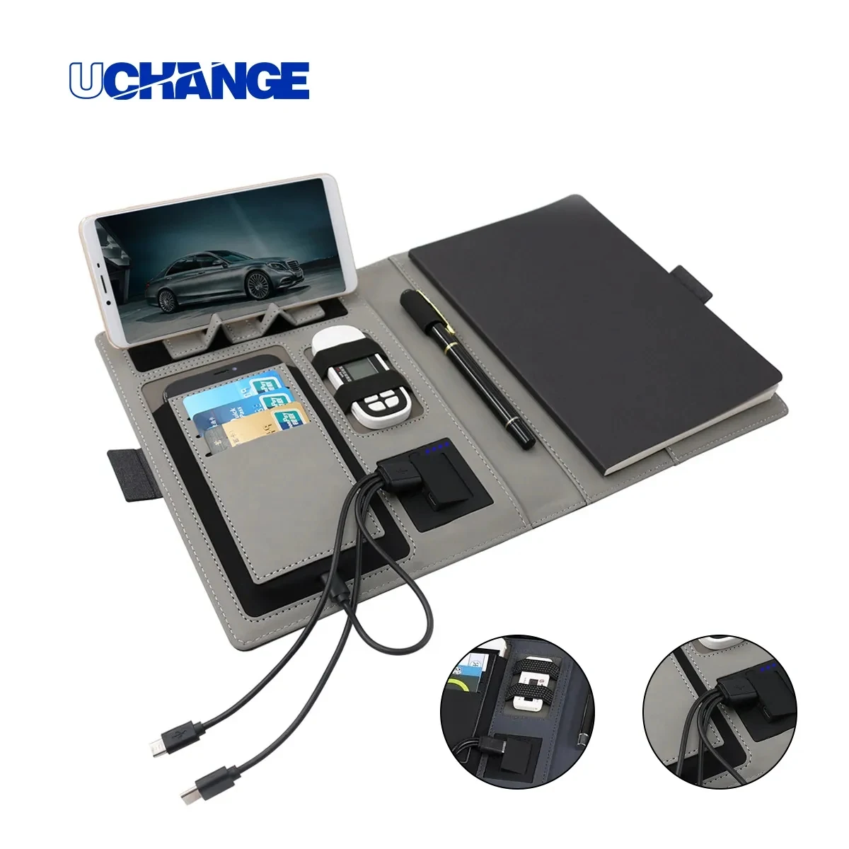 A5 Wireless Charging Notebook with Power Bank 1