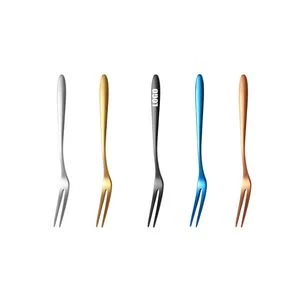 Colored 2 Teeth Fruit Dessert Fork 1