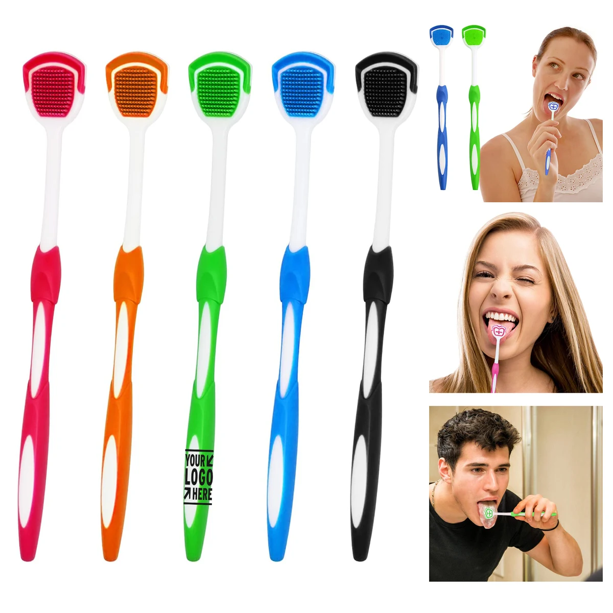 Helps Fight Bad Breath Tongue Scraper Brush Cleaner 1