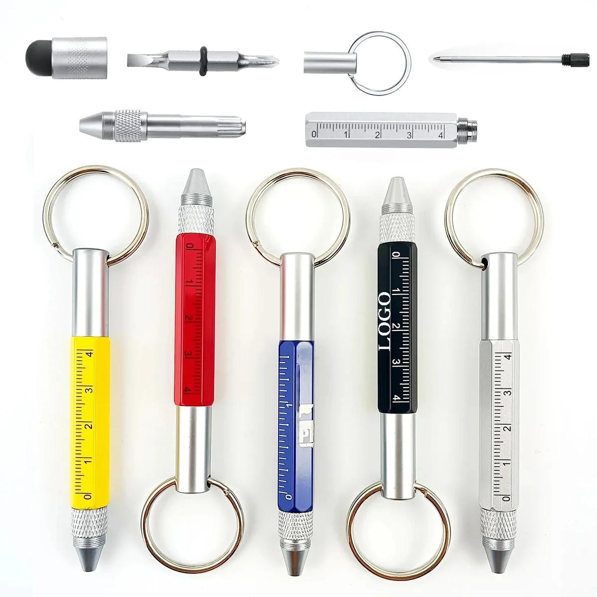 Aluminum Tool Pen With Key Ring 1