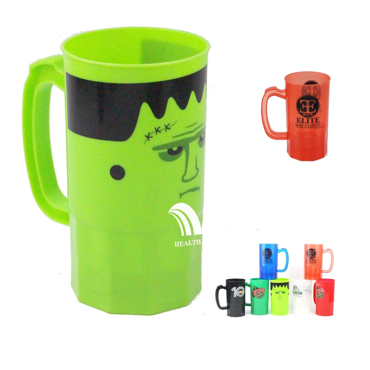 22 Oz Custom Plastic Beer Mug 1