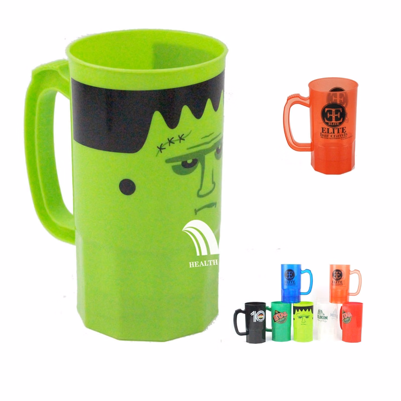 22 Oz Custom Plastic Beer Mug