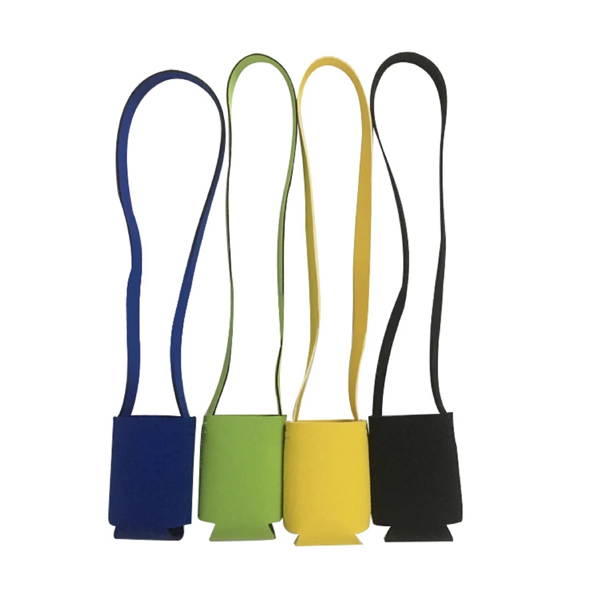 Folding Neoprene Can Holder With Lanyard 1