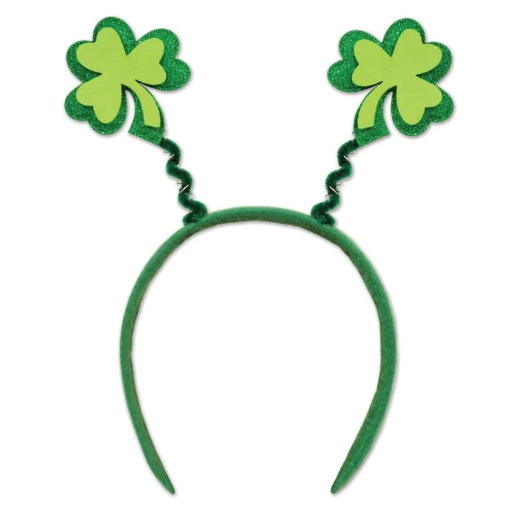 Glittered Shamrock Headbands 1