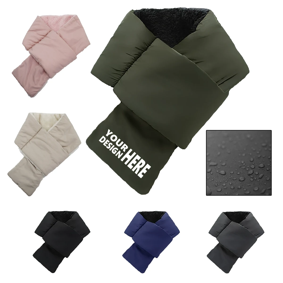 Cold Proof & Water Repellent Down Scarf 1