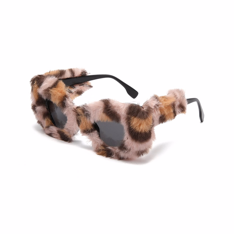 Plush winter sunglasses