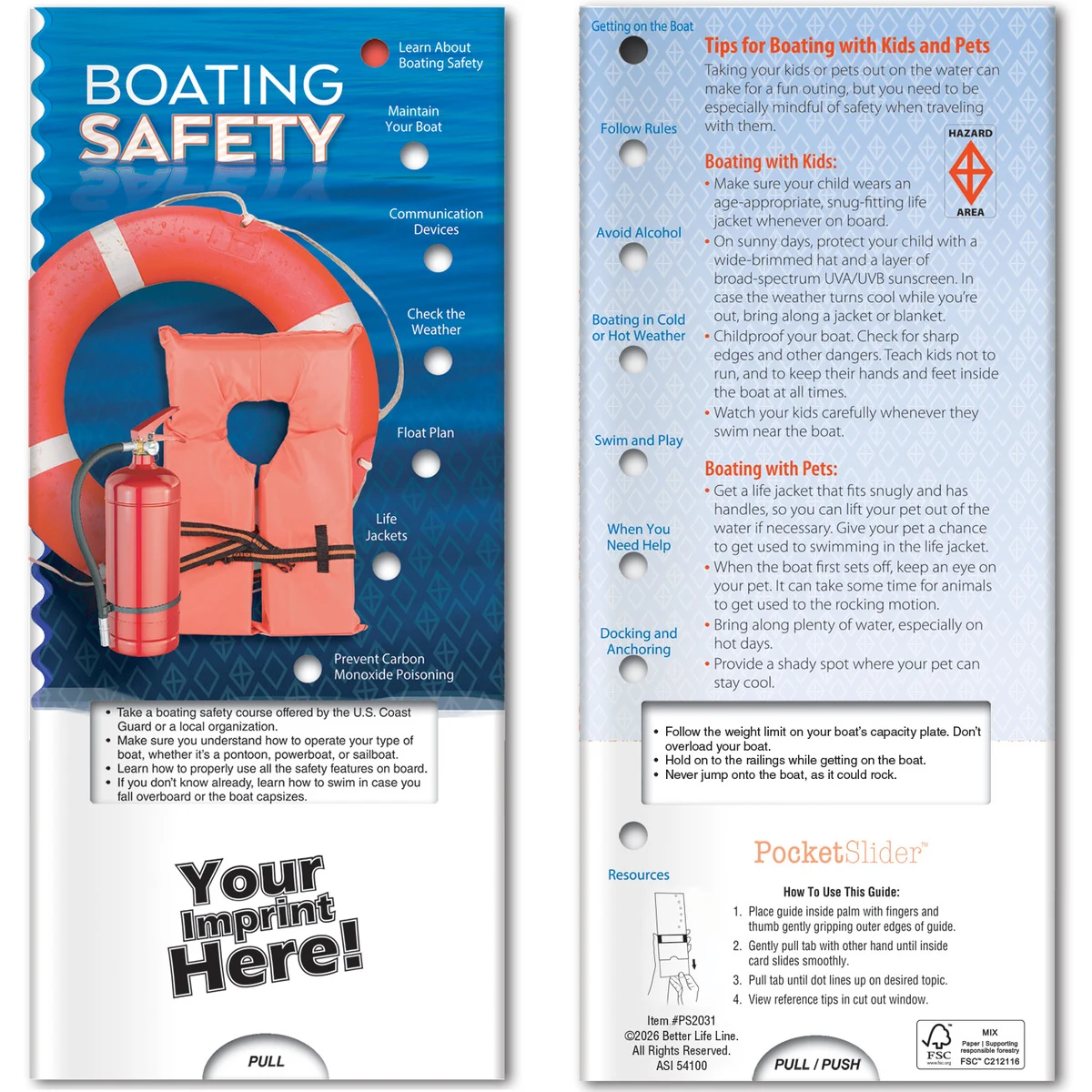 Pocket Slider - Boating Safety 1
