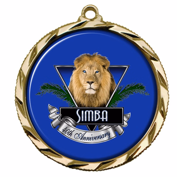 Express Vibraprint™ Insert Medal with coin edge (1-3/4")