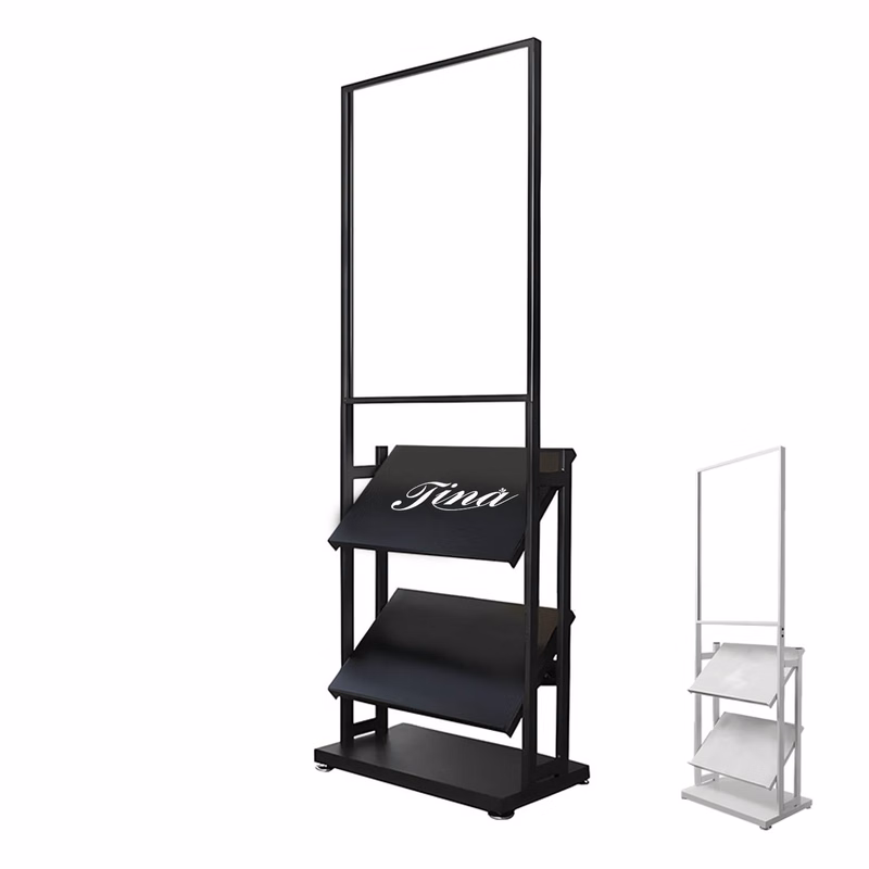 Customized Floor Standing Brochure Display Rack