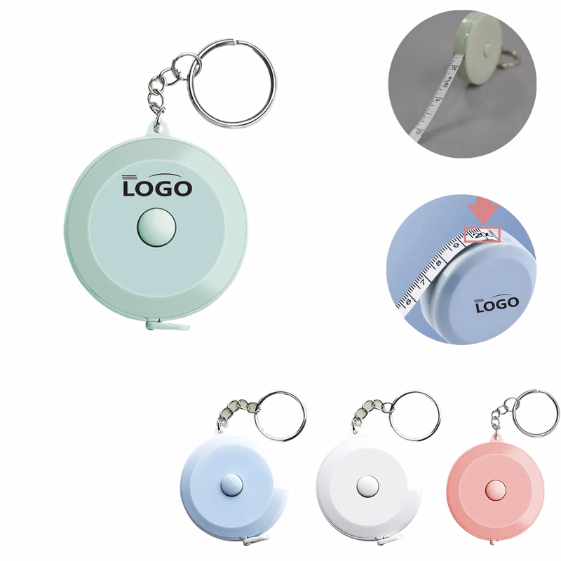 MOQ100 6.6ft Round PVC Keychain Tape Measure