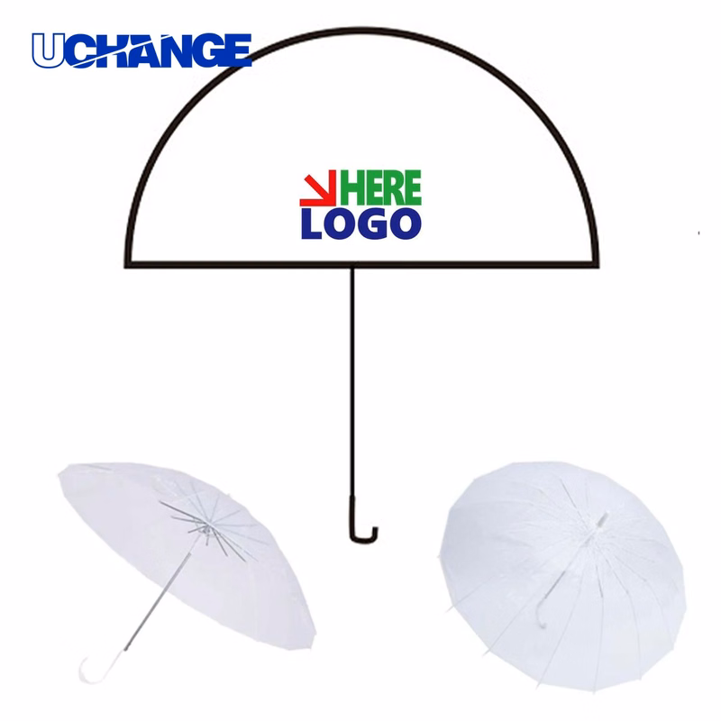 Transparent Umbrella Clear Plastic for Rain