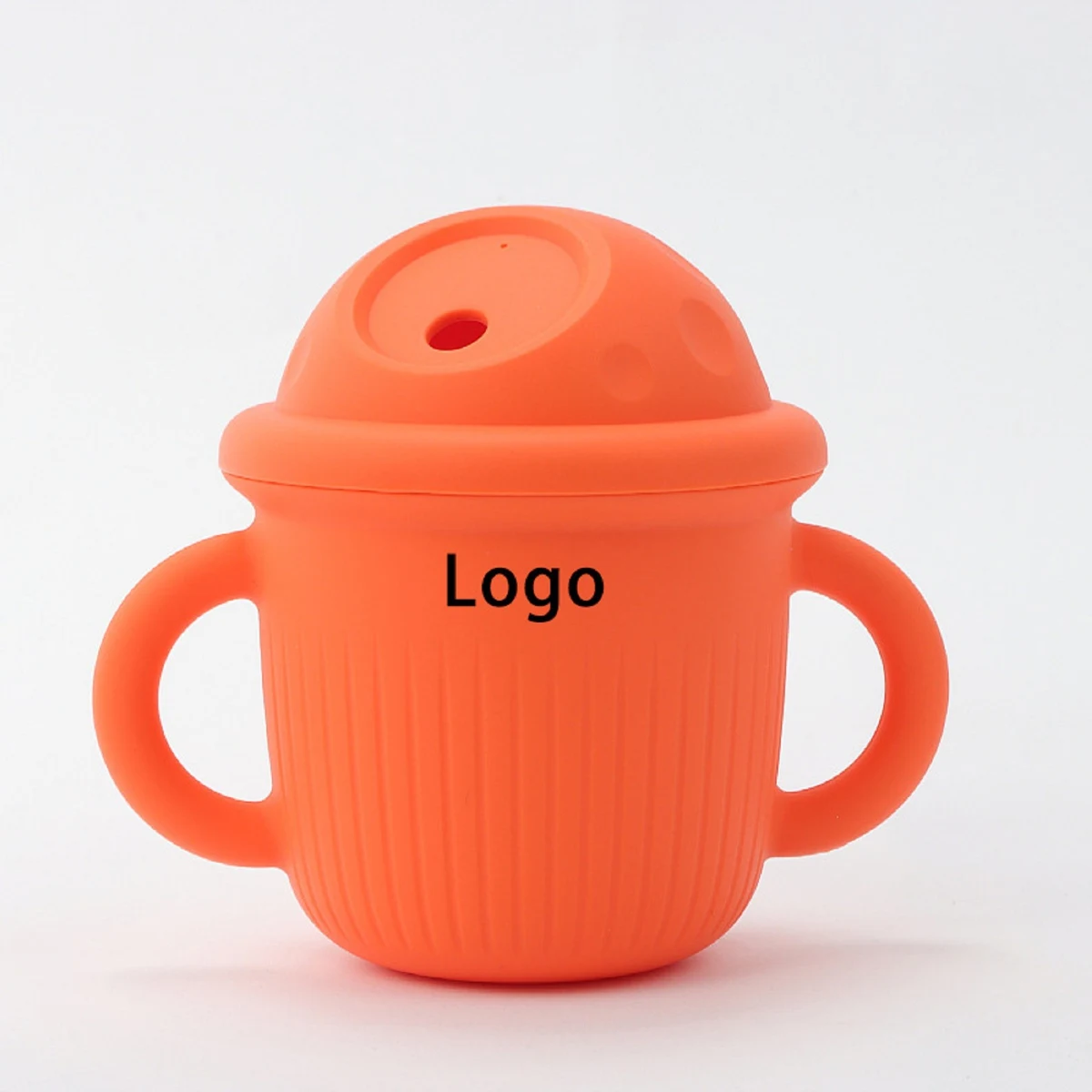 Toddler Silicone Training Cup With Straw 1
