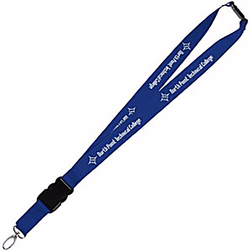3/4'' Full Color Lanyard W/ Lobster Claw, Buckle And Breakaway