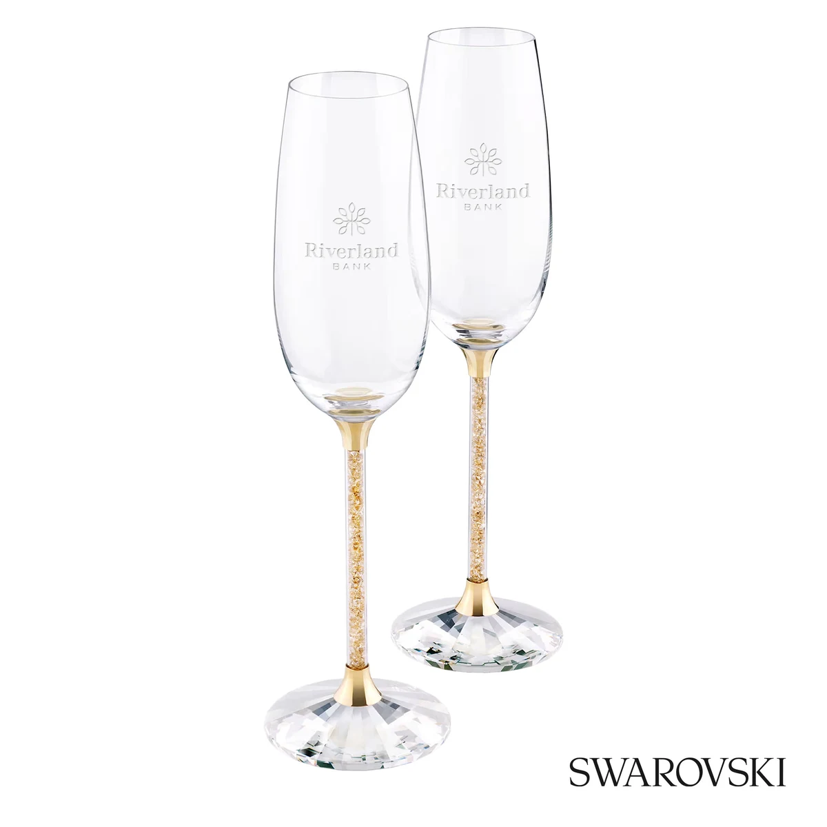 Swarovski® Crystalline Toasting Flutes (Set of 2) 1