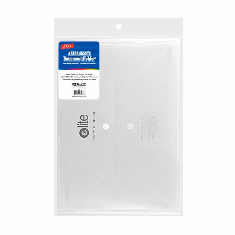 Clear Document Holders - Letter Size