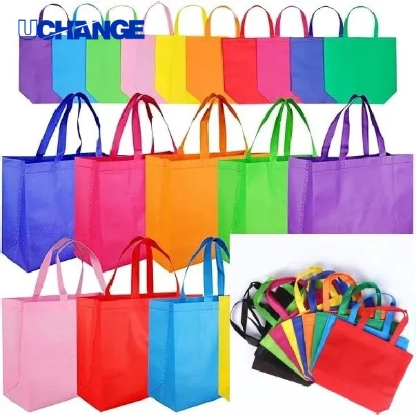 Non-Woven Shopping Tote Bag Lightweight Reusable Retail Carry 1