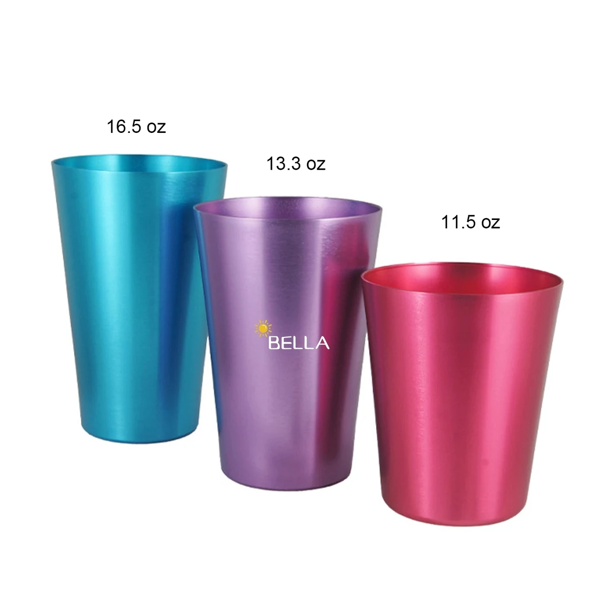 11.5 Oz 13.3Oz 16.5Oz Reusable Aluminum Water Tumblers 1