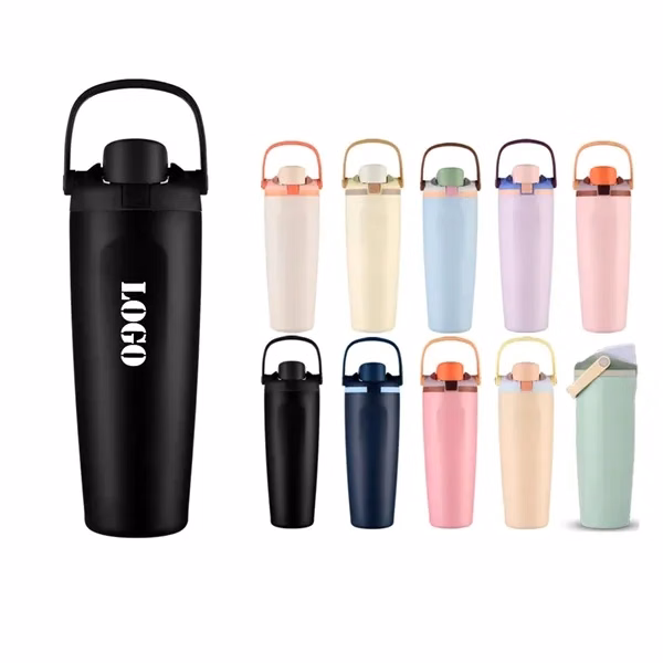 30 Oz Stainless Steel Car Thermos for Commutes, Fitness and Travel