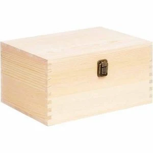 Natural DIY Rustic Wooden Craft Box 1