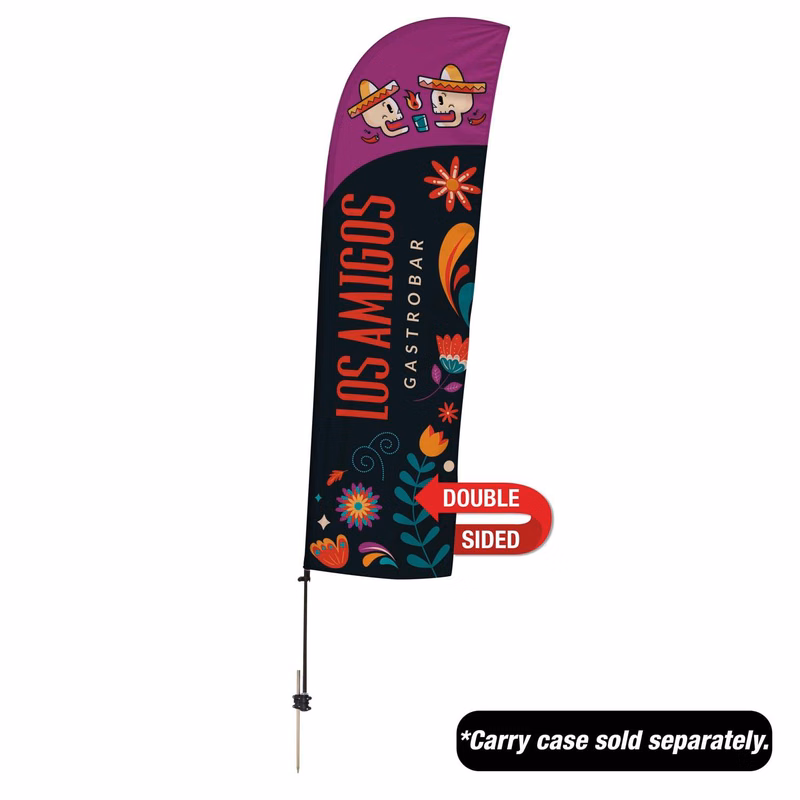 10.5' Value Blade Sail Sign Kit (Double-Sided with Spike Base)