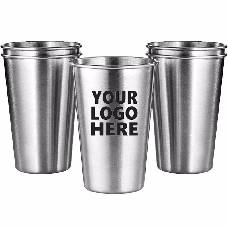 17OZ Stainless Steel Drinking Glasses for Bar Home Restauran