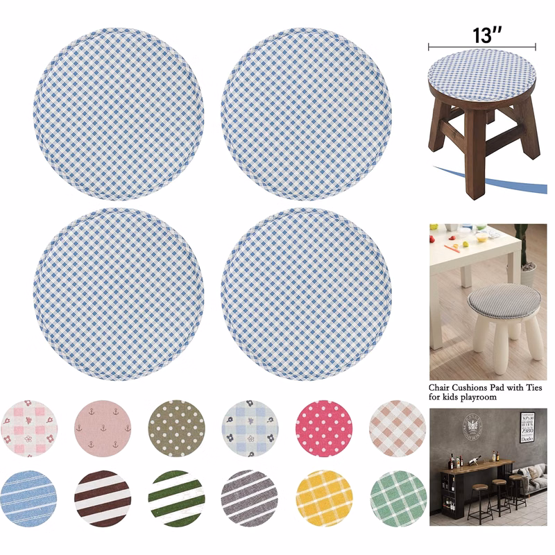 13 x 13 Inches Round Stool Chair Cushions