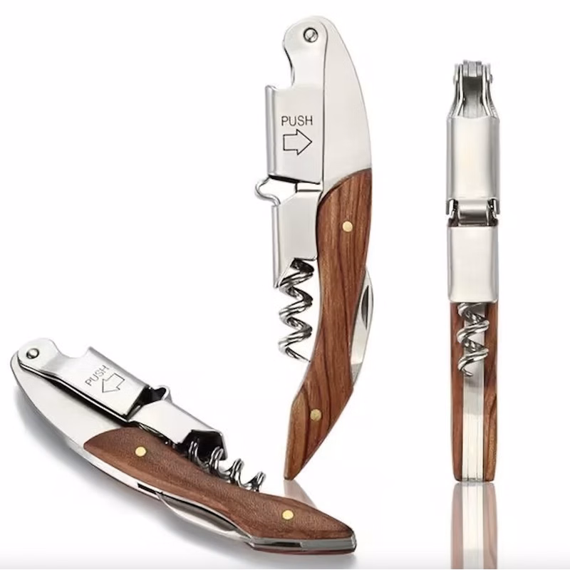 Wood Handle Multifunction Portable Professional Wine Opener