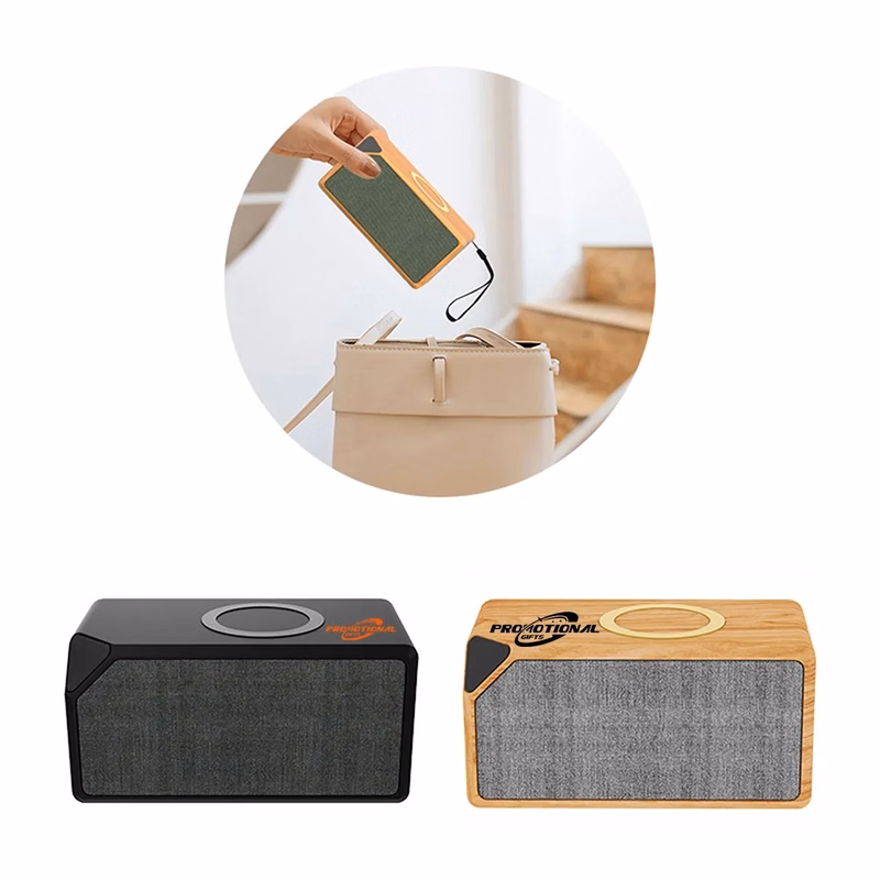 Custom Wireless Speaker with 5W Cordless Charger