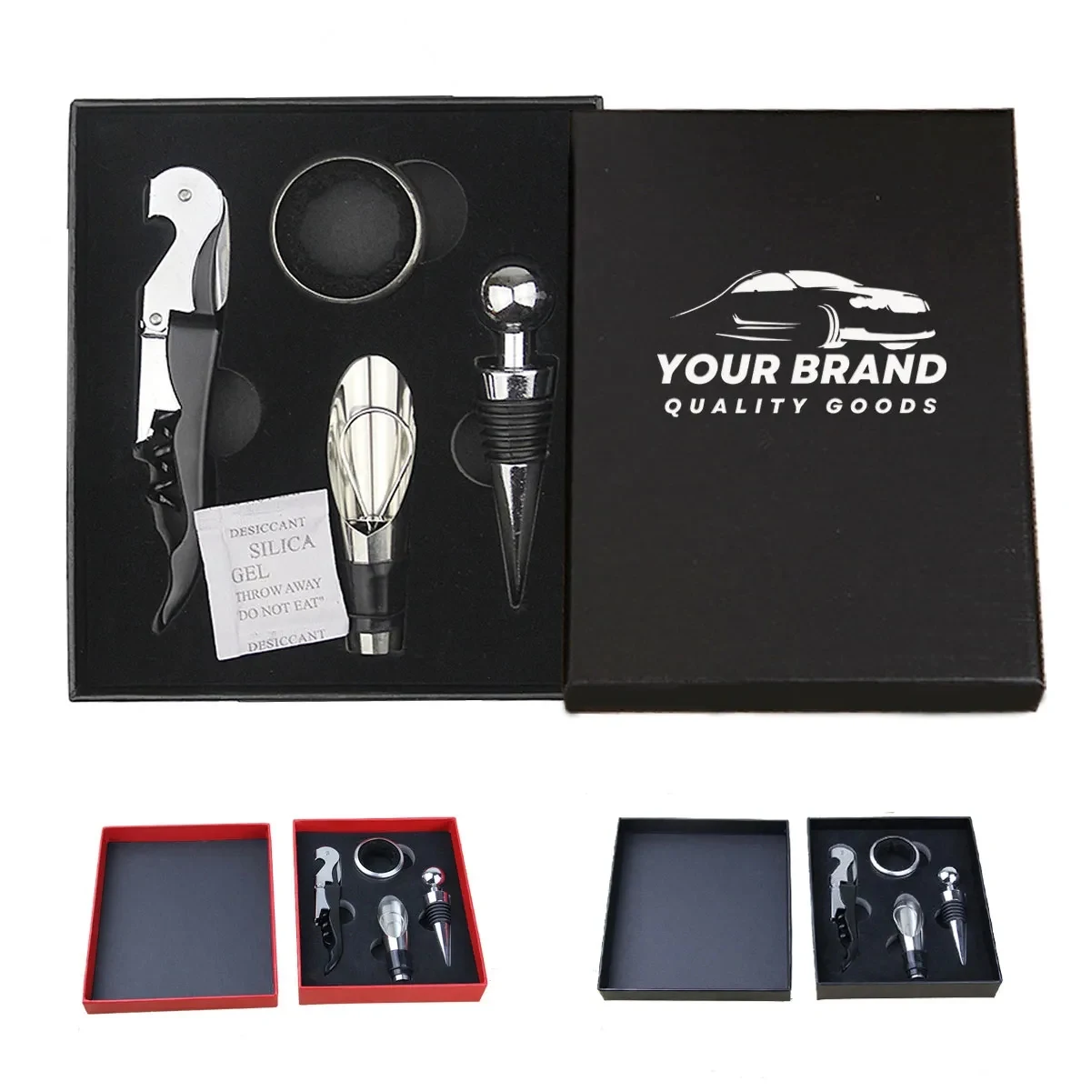 Stainless Steel Accessory Tool Wine Bottle Opener 4Pcs Set 1