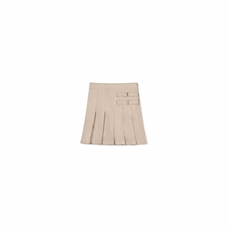 Girls' Pleated Skorts - Khaki Size 14