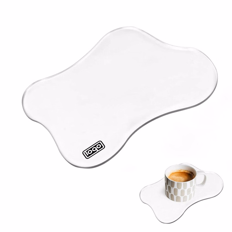 Acrylic Clear Irregular Cup Coaster