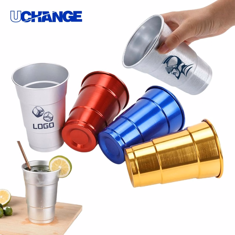 Aluminum Pint Cup Tumbler Container (16 oz)