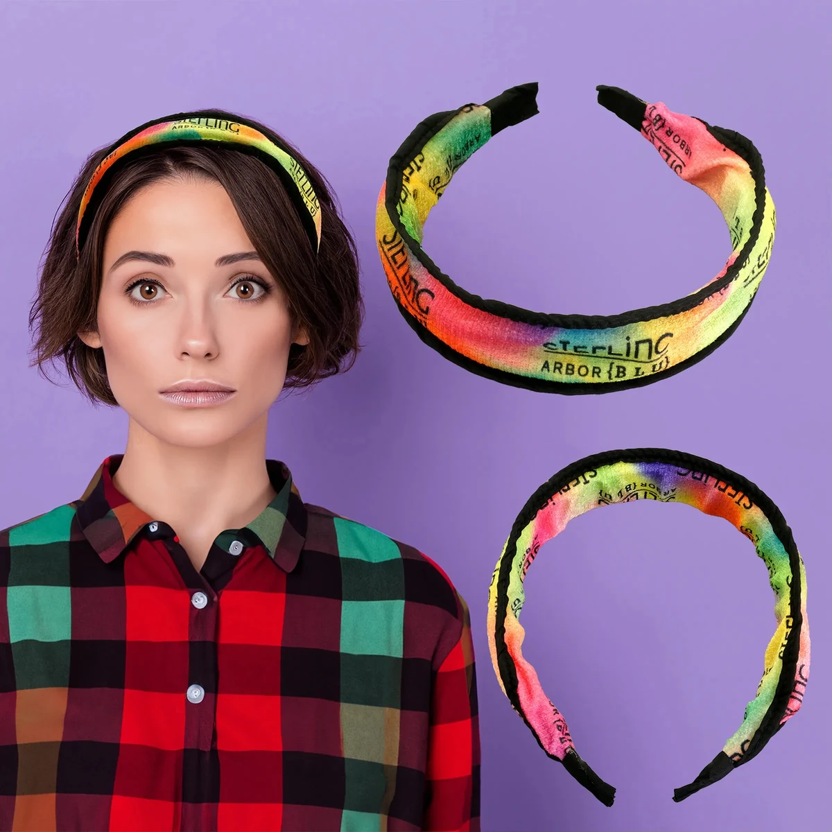 Full Color Velvety Accent Headband 1